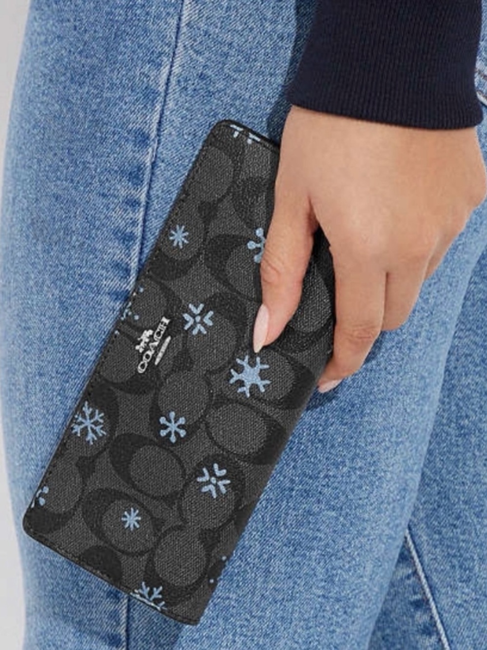 Coach Snowflake Slim Wallet
